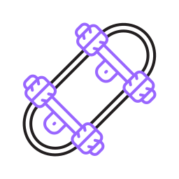 planche à roulette Icône