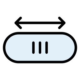barra de desplazamiento icono