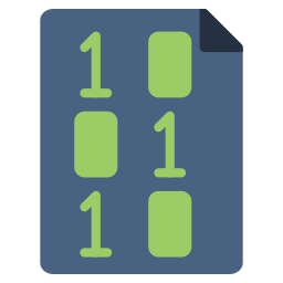 archivo binario icono