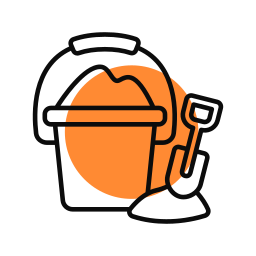 Sand bucket icon