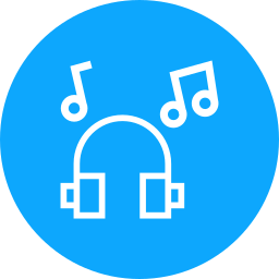 Music headphones icon