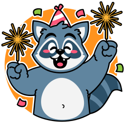 Birthday sticker