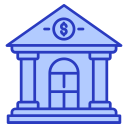 budynek banku ikona