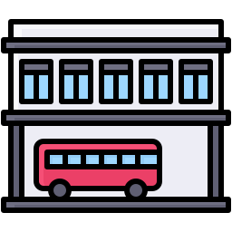 Bus stop icon