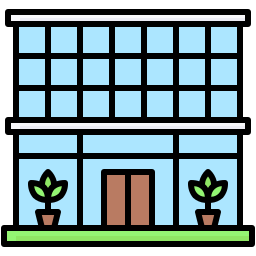 Green house icon