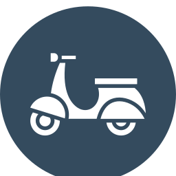 Scooter bike icon