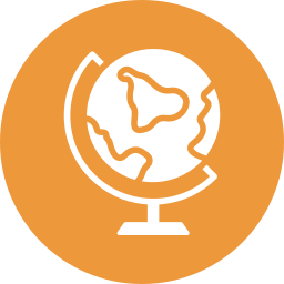 Table globe icon icon
