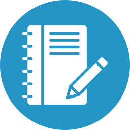 Notebook writing icon