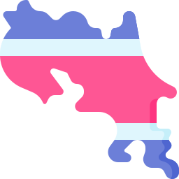mapa kostaryki ikona