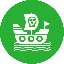 Pirate ship icon