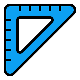 Ruler-triangle icon