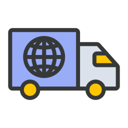 Global shipping icon