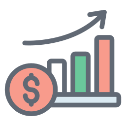 crecimiento del dinero icono