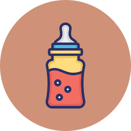 Baby bottles icon