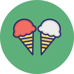 Cone ice cream icon