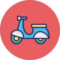 moto scooter icono
