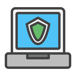 sicurezza del computer portatile icona