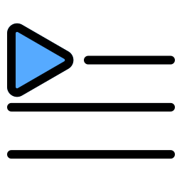 lista de reprodução Ícone