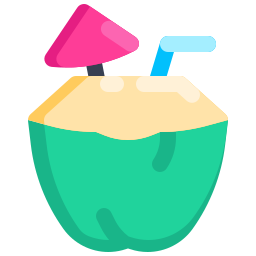 bebida de coco icono