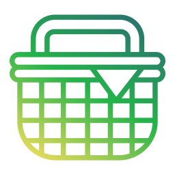 Food basket icon