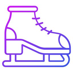 Ice skating shoes icon