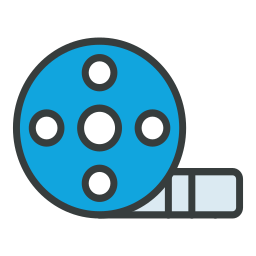 Video reel icon icon