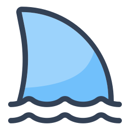 aleta de tiburón icono