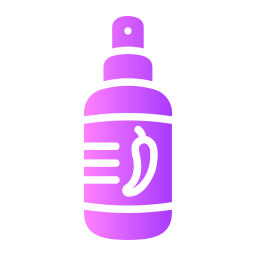 aerosol de pimienta icono