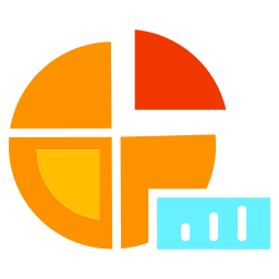 grafico a torta icona