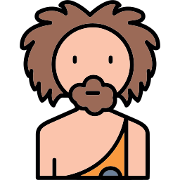 Prehistoric man icon