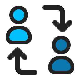 conexión comercial icono