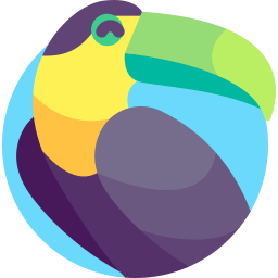 Keel billed toucan icon