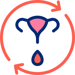 cycle menstruel Icône