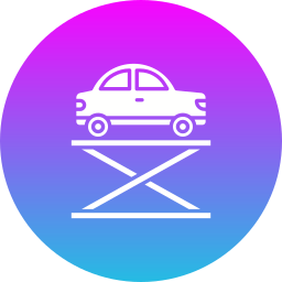 Hydraulic car icon