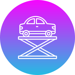 Hydraulic car icon