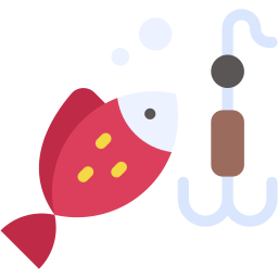 Ловит рыбу иконка