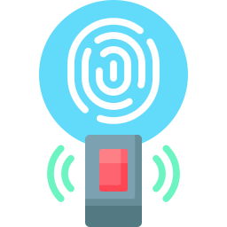 biometrische sensor icoon