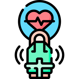 Heartbeat sensor icon