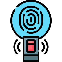 sensore biometrico icona
