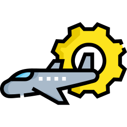mantenimiento de aeronave icono