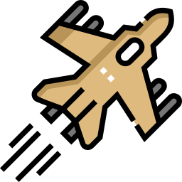 Fighter aircraft icon