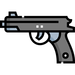 pistola corta icona