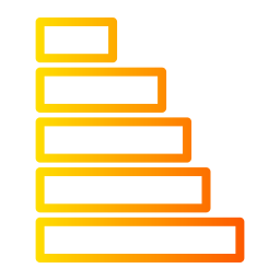 diagramme à bandes Icône