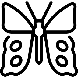 limonkowy motyl ikona