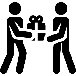Giving present icon