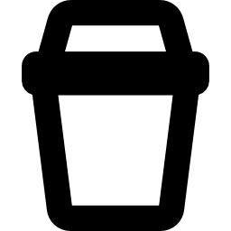 vaso de papel icono