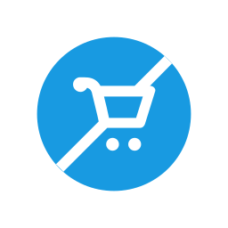 No shopping cart icon