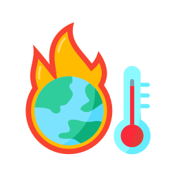opwarming van de aarde icoon