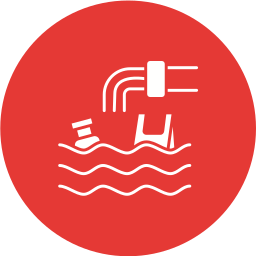 Water pollution icon