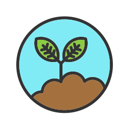 Tree planting icon